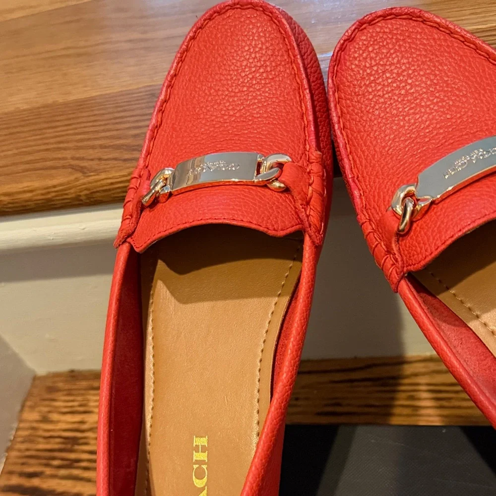 Coach bright orange woman Loafers - Picture 2 of 16